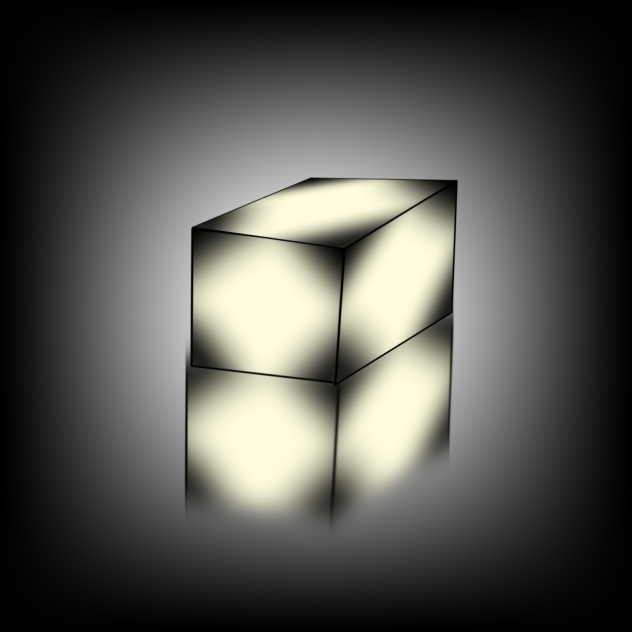 A box Middle if the dark