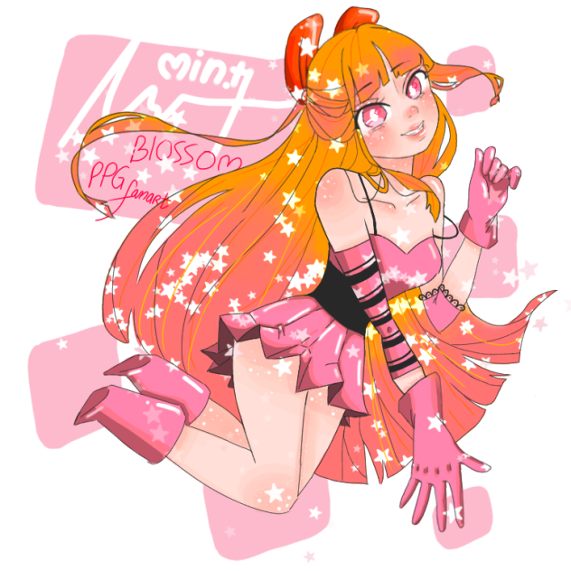 Blossom - powerpuff girl - fanart