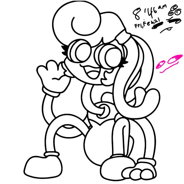 Poppy play time color pages Wip
