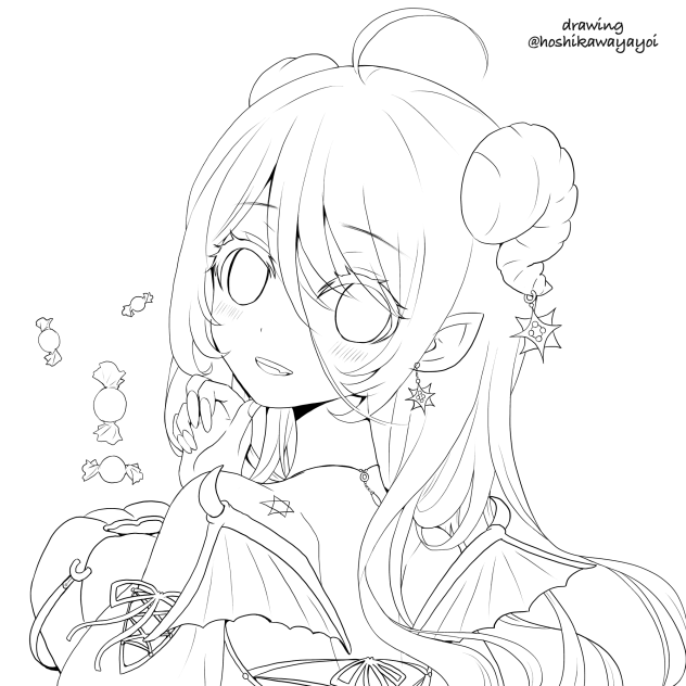 デビルズキャンディ(ぬりえ)