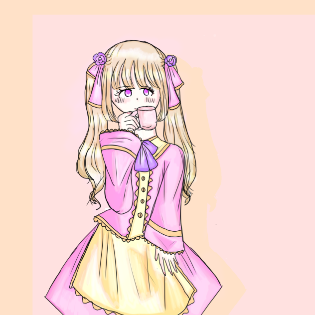 Girl with tea