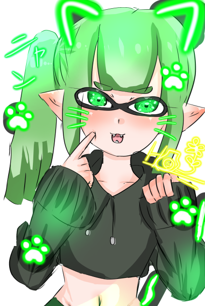 ニャンにゃんイカ〜🐈‍⬛🦑