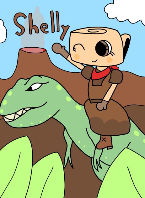Dandy’s World but in my style. Shelly