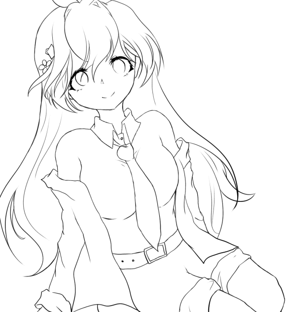 fanart for Leona Gacha(lineart)