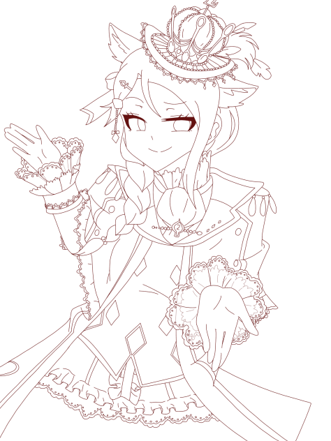 [線画]Love Live!Wonderland Riko