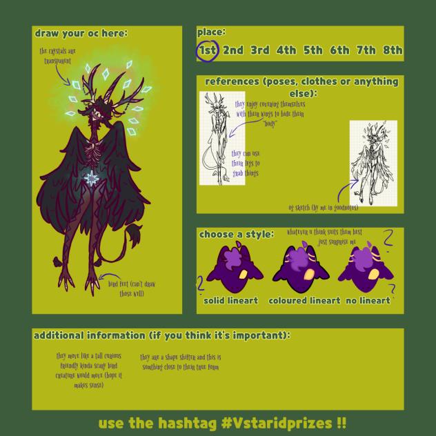 DTIYS prize sheet