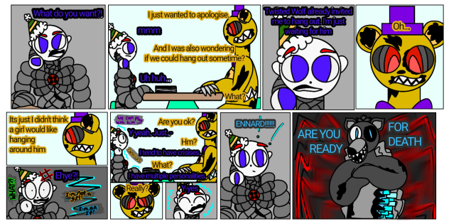 N-o (aftermath)p3. FNaF fan made comic
