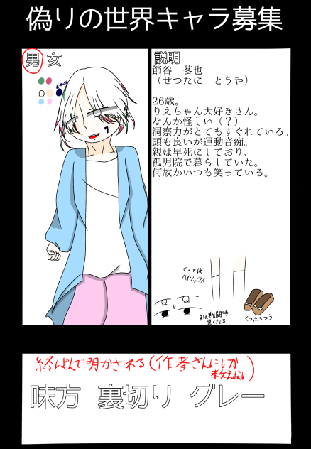 男を描くのってむずかしいね！！！