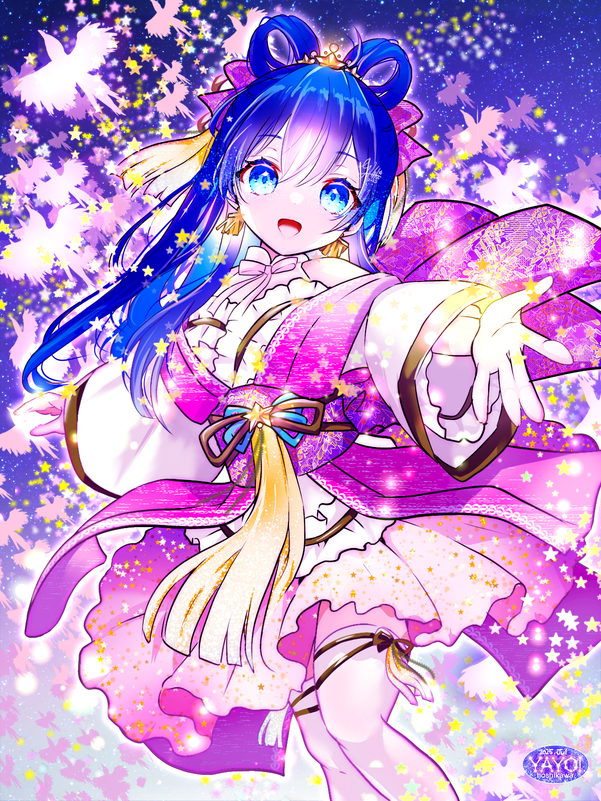 それぞれの想い 夜重＆夕奈＆朝姫＆白日 PR＋ 七夕スターナイト2025 - ibisPaint