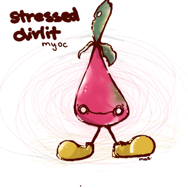 upside down radish - ibisPaint