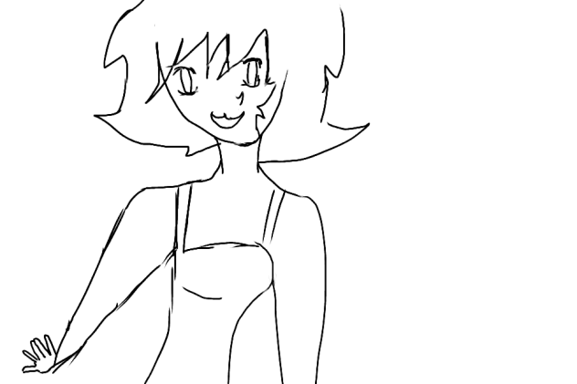 Nepeta (unfinished) in a swim suit - ibisPaint