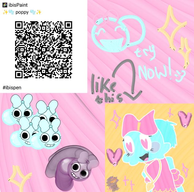 poppy brush QR code🖌️