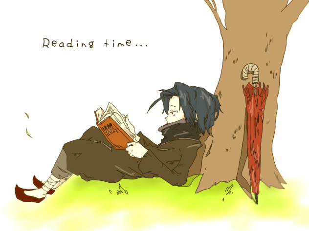 フェイタン読書中