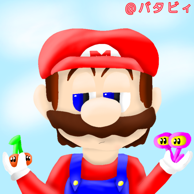 マリオが分身アイテムを選ぶ