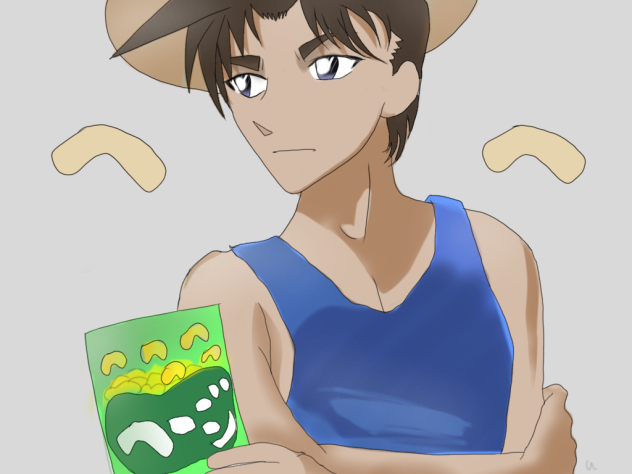 服部平次コスプレ描いてみた カールおじさんAnime drawing