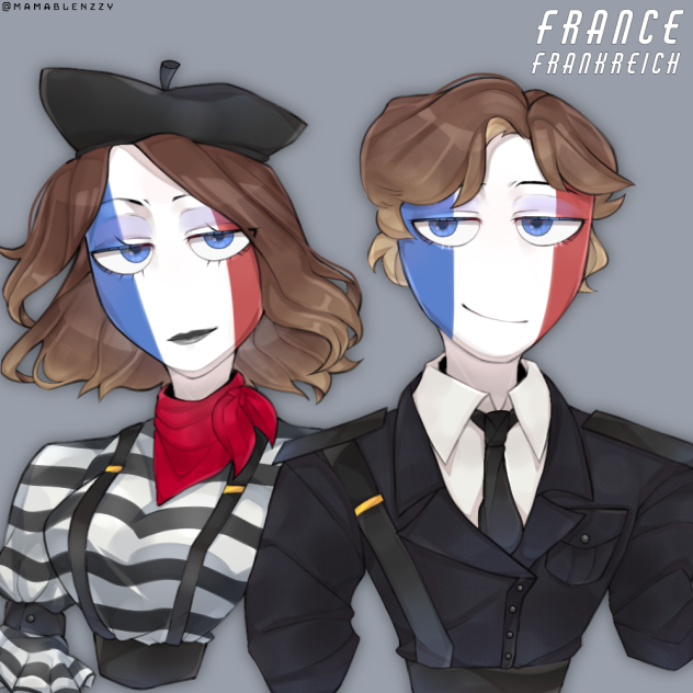 France 🇫🇷 (F&M) - Countryhumans