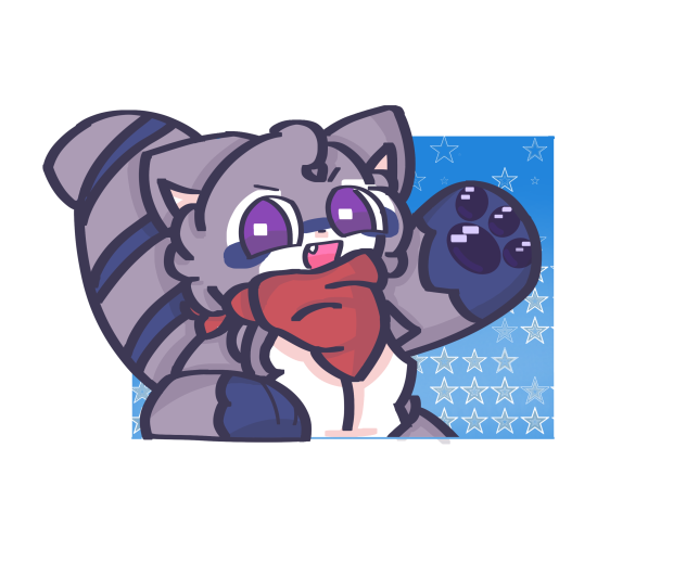 20-2024 rambley the raccoon ♥︎🦝