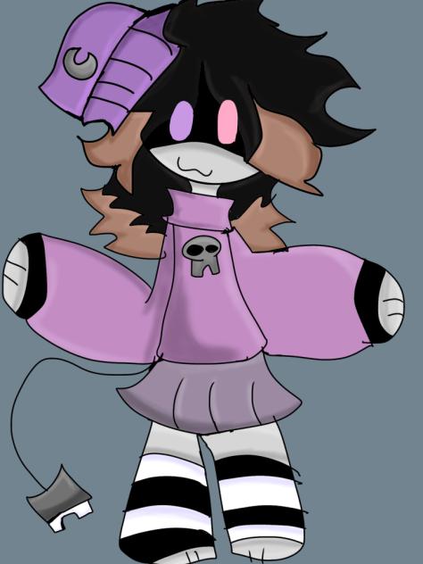 My murder drones OC her name is Vee!