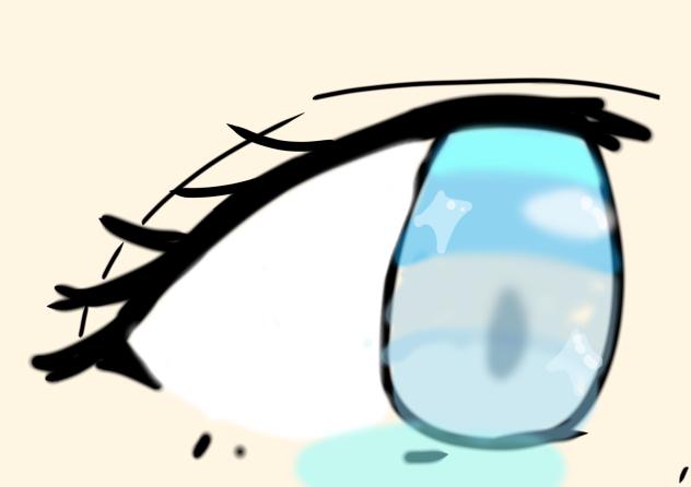 水色の目