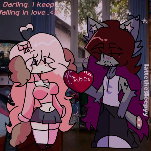 “Darling, I keep falling in love..”