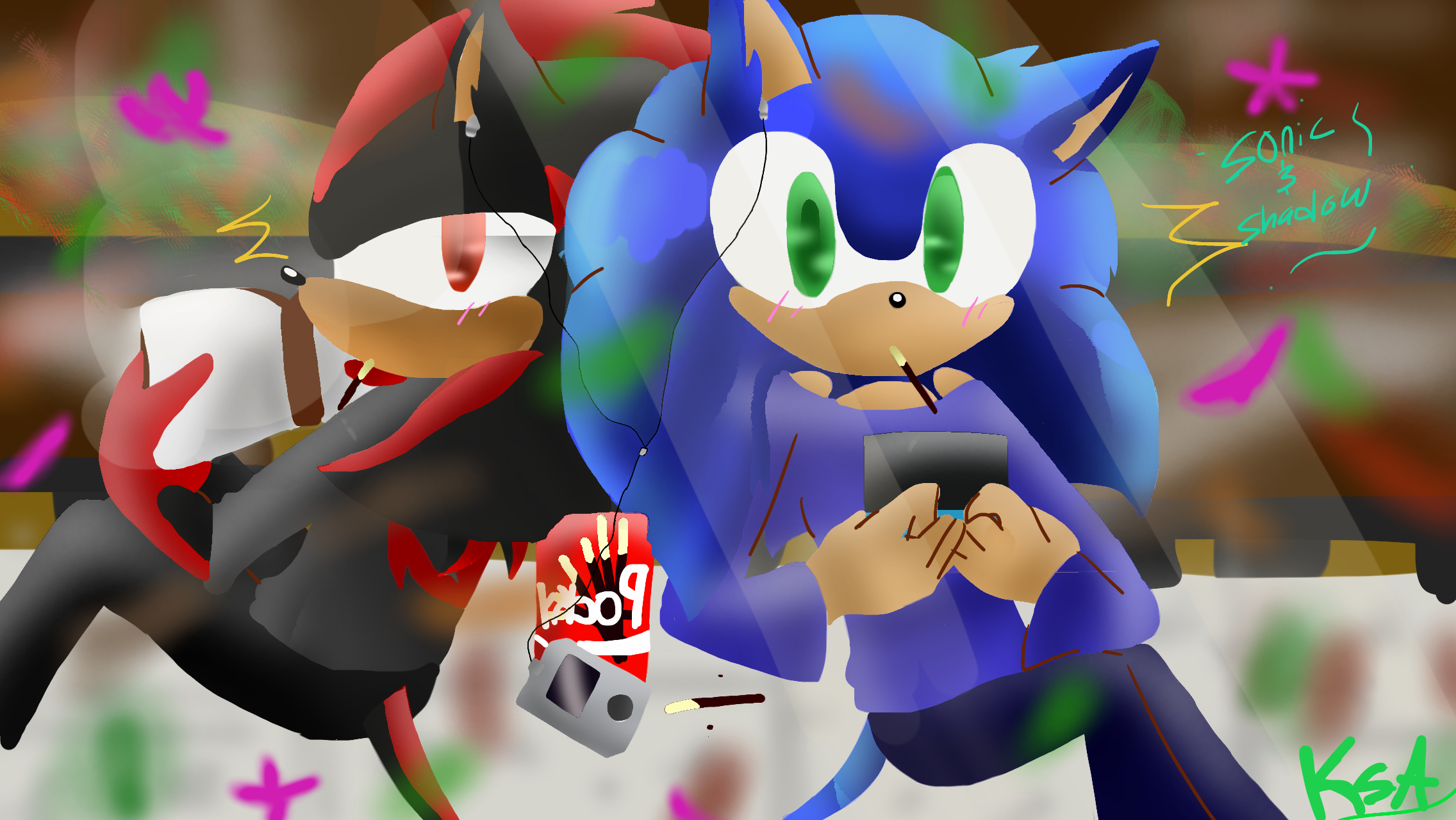 Sonic And Shadow - ibisPaint