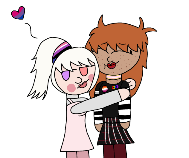 Wlw-Albino and Black Ginger Girlfriend