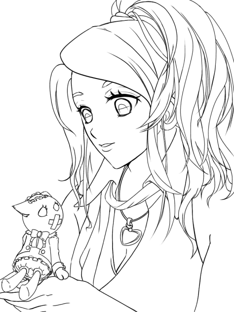 週末の落書き7 線画