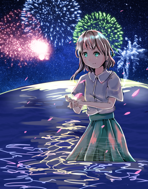 向こう側の吹雪