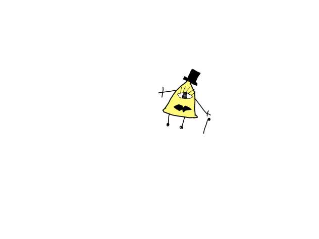 a really shitty atempt at bill cipher