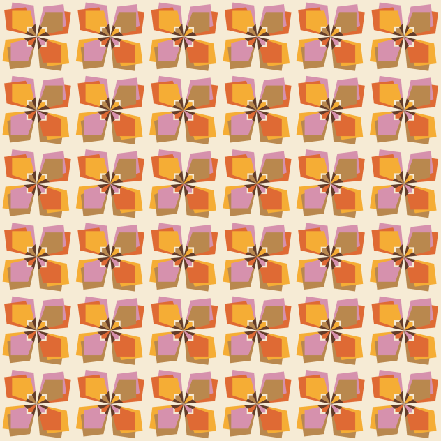 Retro Fabric Pattern Beige