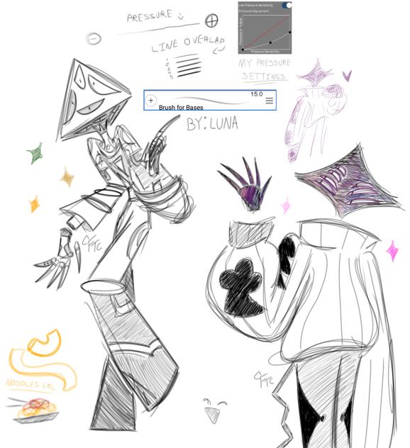 Testing Luna's brush