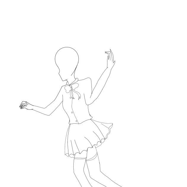 anime girl 🖤🤍