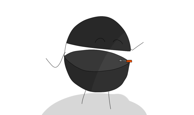 デーモンコアくん描こうと思ったら変になった