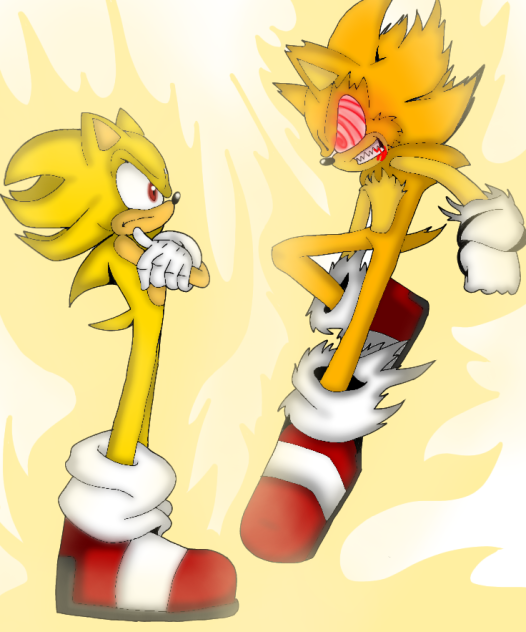 FanArt SuperSonic vs Fleetway Remastered