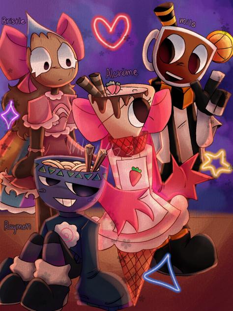 🥃🍜My dandy’s world ocs!🧁🎨