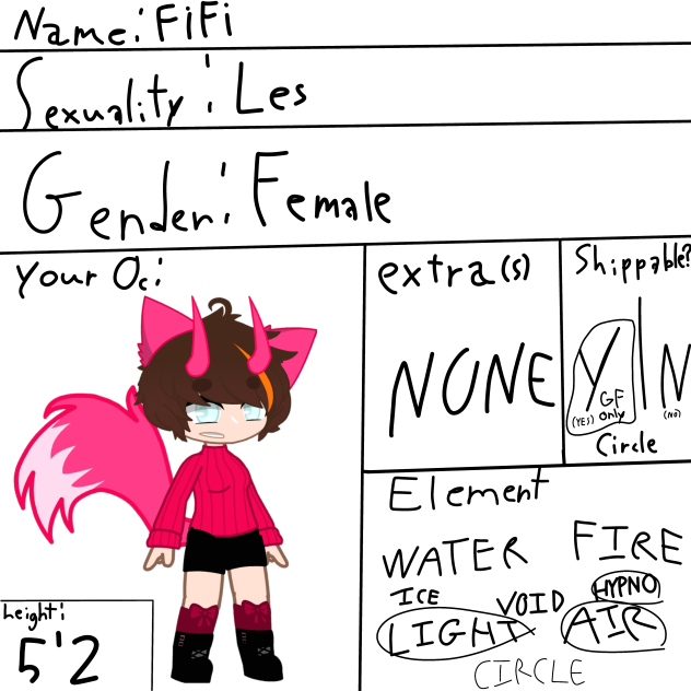 My #ElementalWolvez OC.