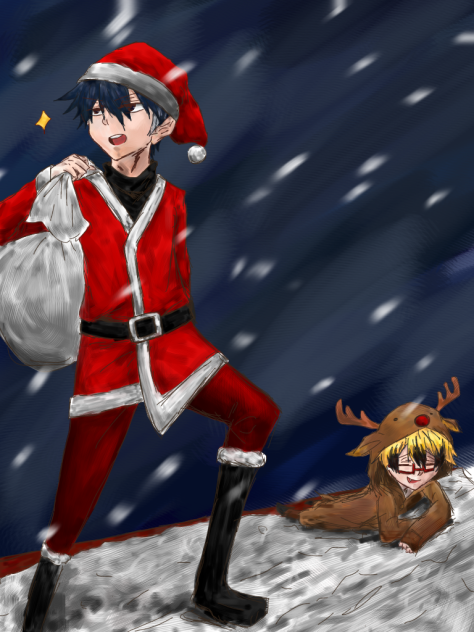 リヒト生誕祭&クリスマス絵