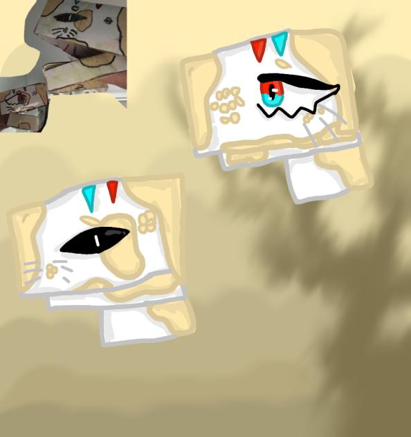 My paper dragon twins