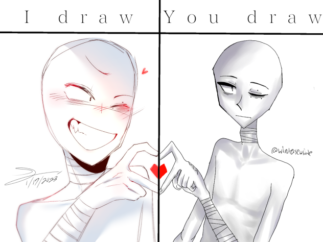 happy guy and quiet guy