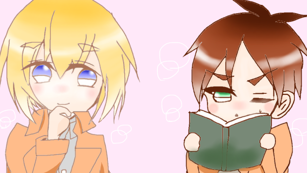アルミンとエレンのお勉強タイム