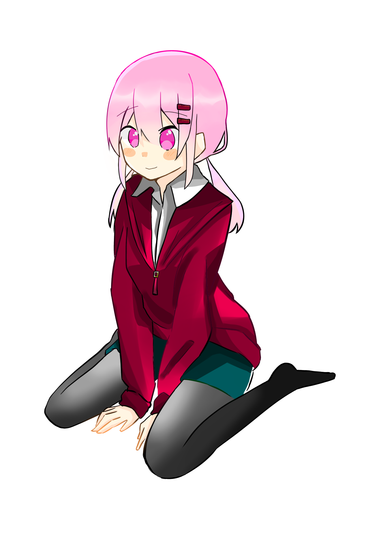 アヤノ 立ち絵 色塗り普段 Ibispaint アヤノ 立ち絵 色塗り普段 Ibispaint