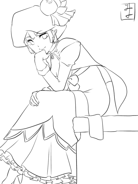 ベリーさん　ぬり絵