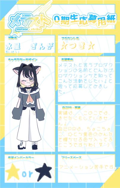メテスト0期生応募！