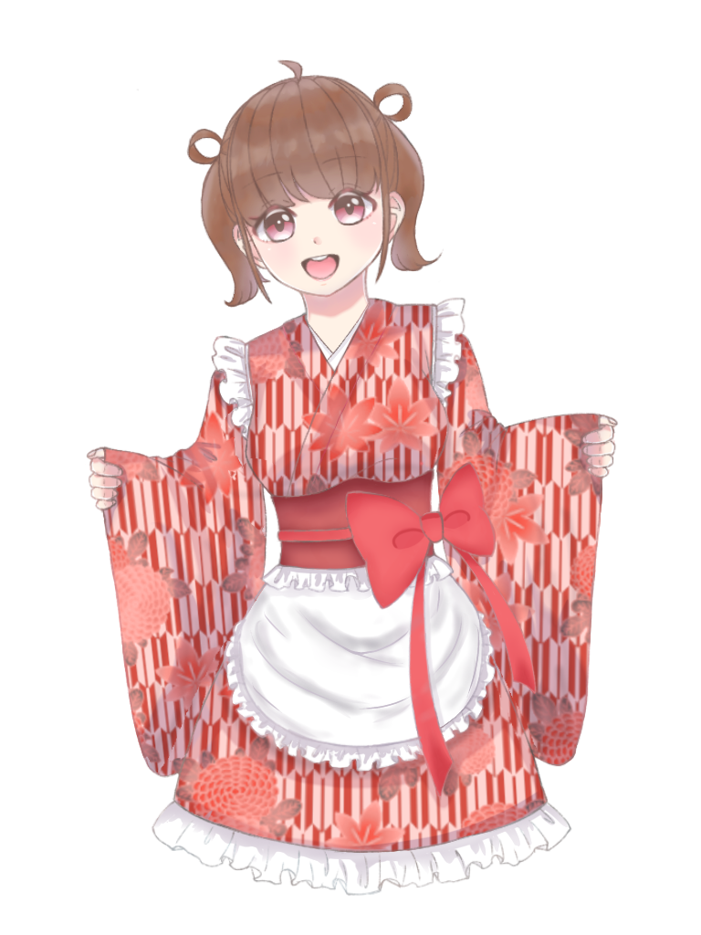 あやみ旬果ちゃん着用メイド服とサイン、ブロマイド ◠‿◠ )