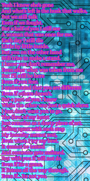 A poem 7 (not you)