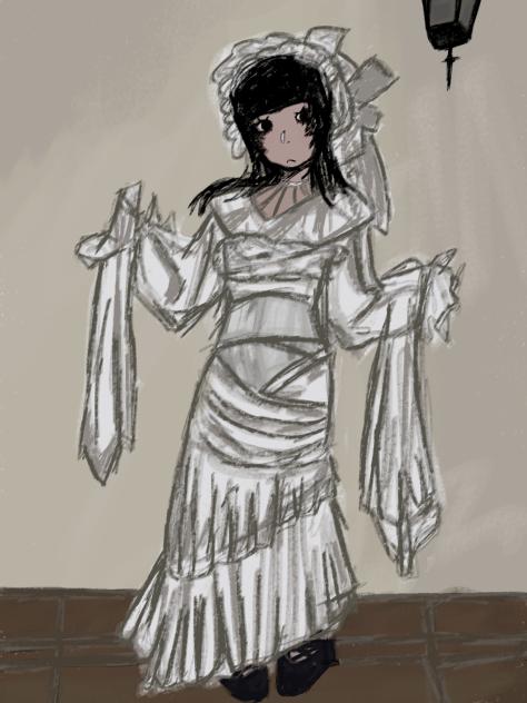 Lady in the halls