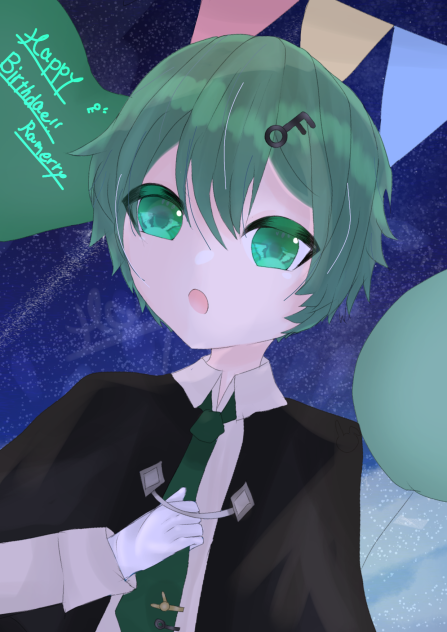 ラメさんのお誕生日イラスト