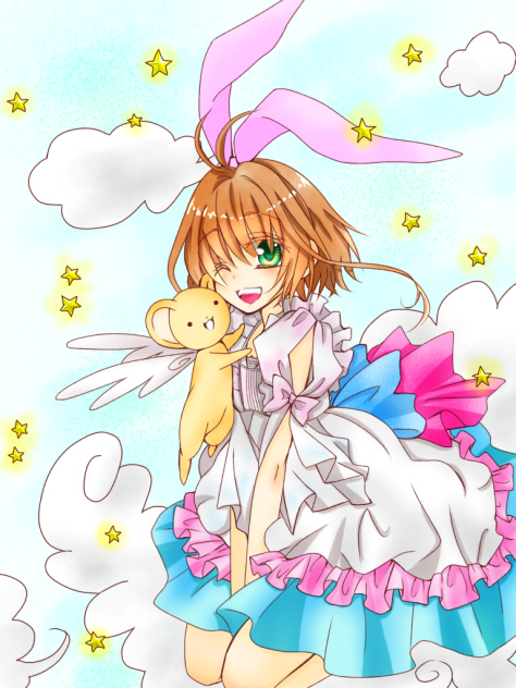 さくら 線画 塗らせていただきました