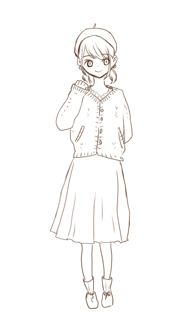 あきっぽコーデいろぬりver.