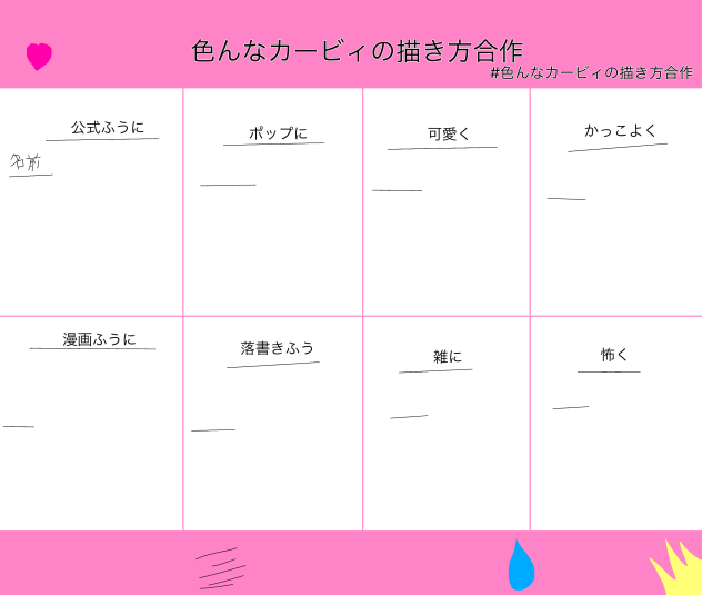色んなカービィの描き方合作
